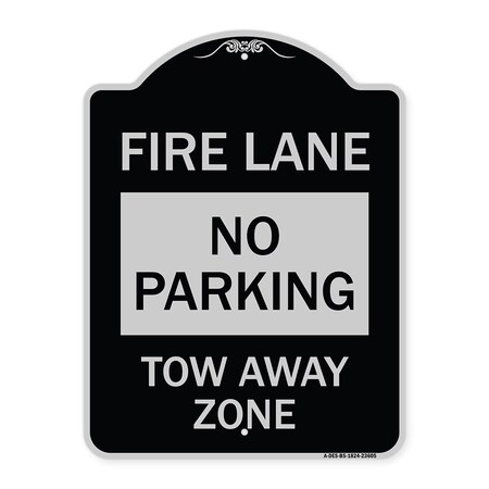 Signmission No Parking Tow-Away Zone Heavy-Gauge Aluminum Architectural Sign, 24" x 18", BS-1824-23605 A-DES-BS-1824-23605